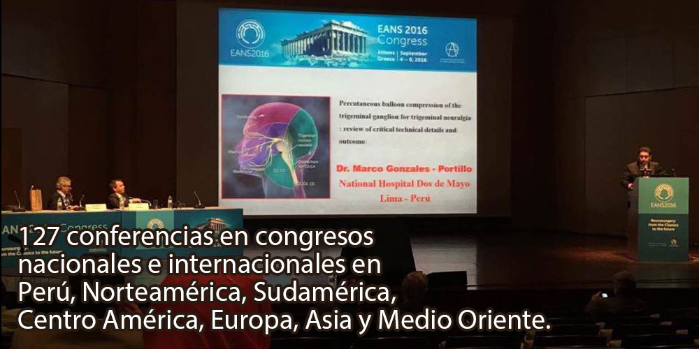 Conferencista en neurocirugías