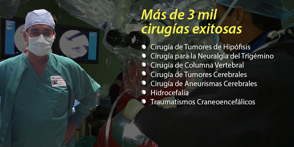 Más de 3 mil cirugías del cerebro y la columna vertebral